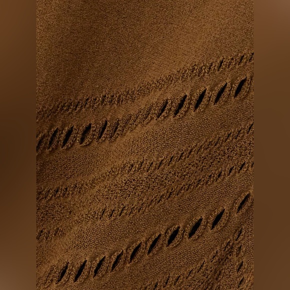 NWT Wolford Perforated Wool-Blend Leggings in Brown Size Small Quiet Luxury - Picture 16 of 16